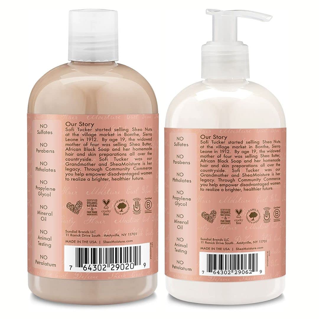 SheaMoisture Coconut & Hibiscus Curl & Shine Shampoo & Conditioner Set