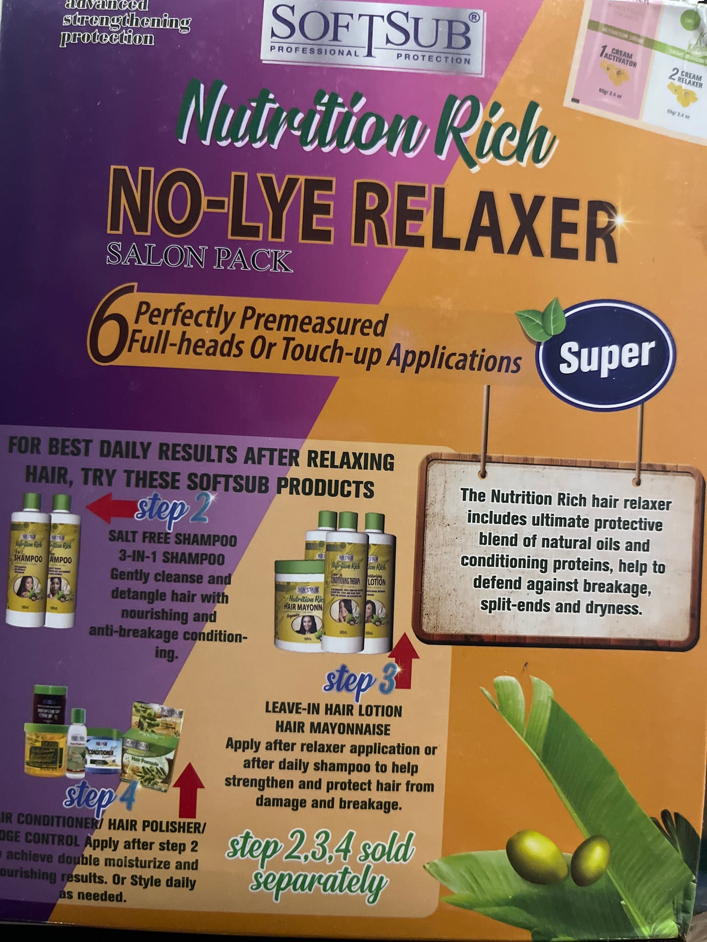 Keratin Soft Sub Relaxer No Lye (Super)
