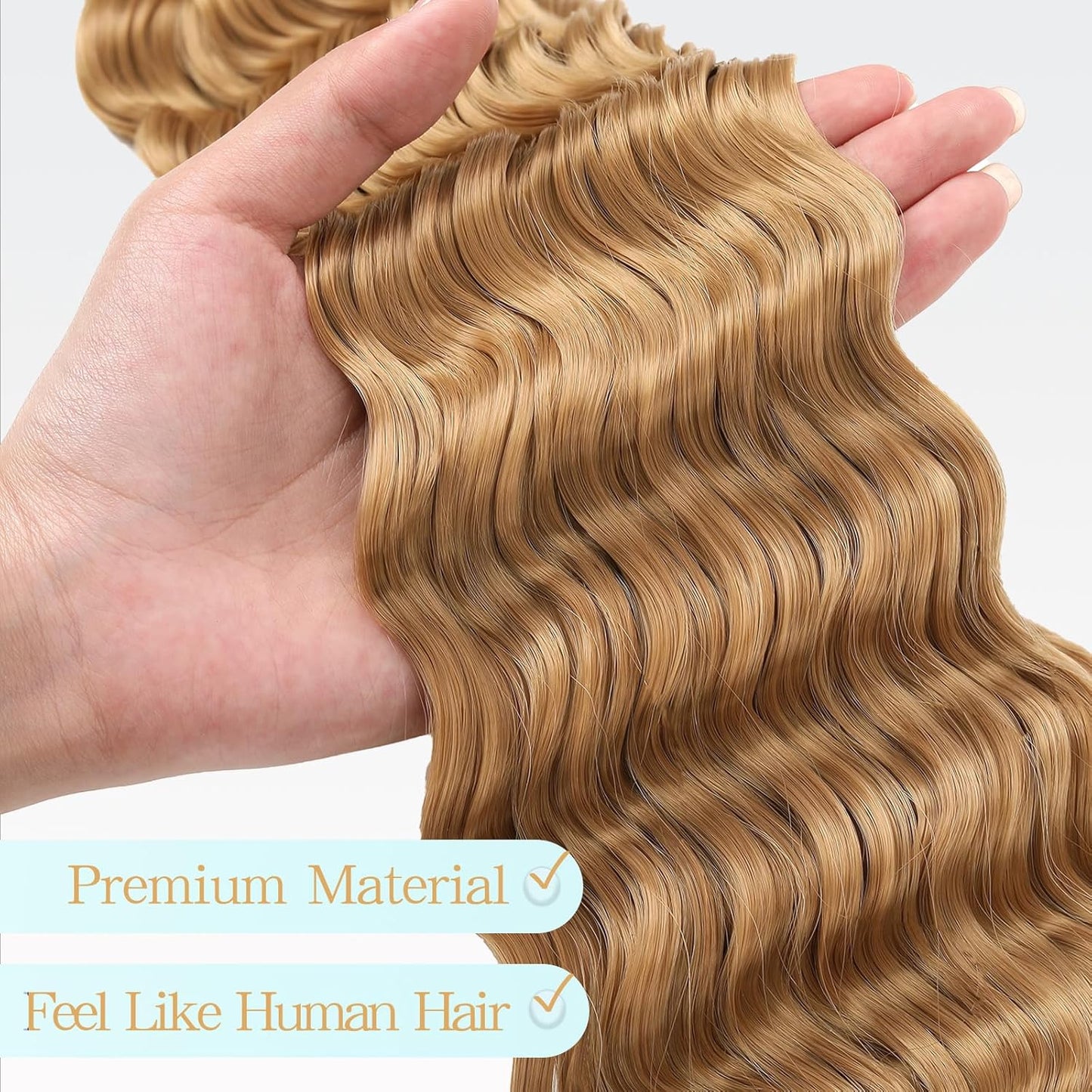 #27 Ocean Wave 30" Boho Crochet Hair (4 Pack)