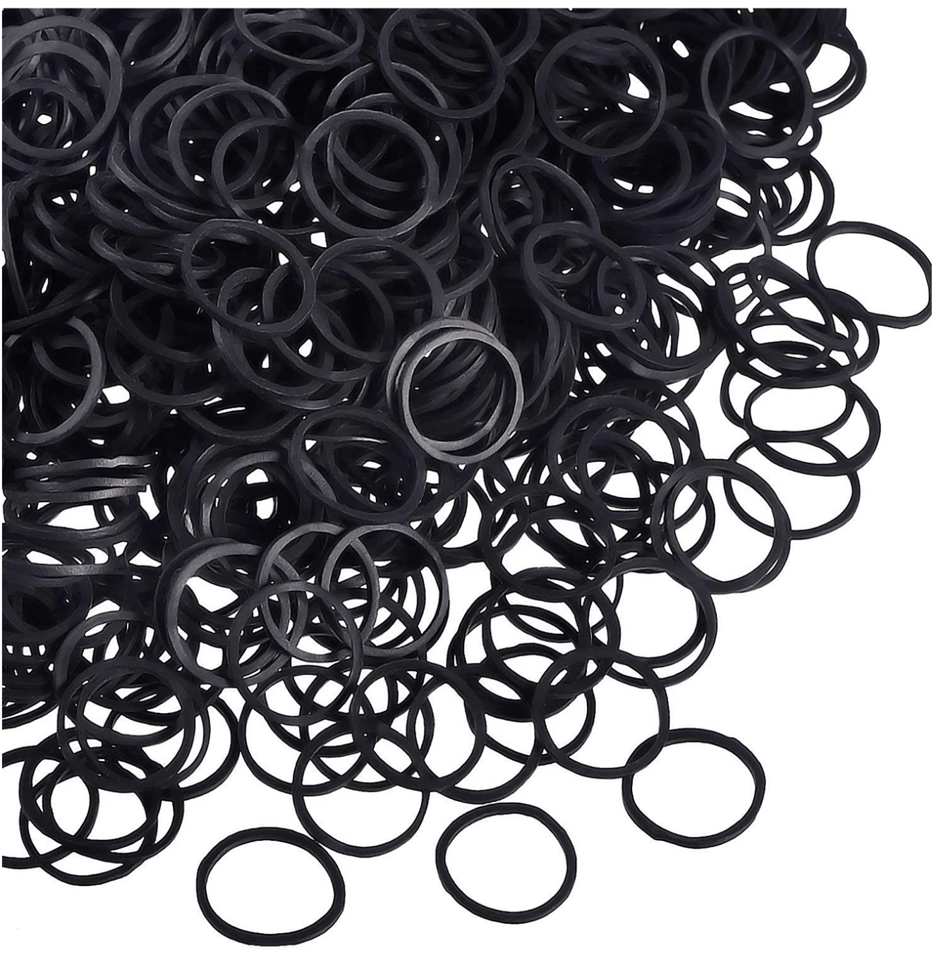 1000 Soft Mini Rubber Bands for Hair