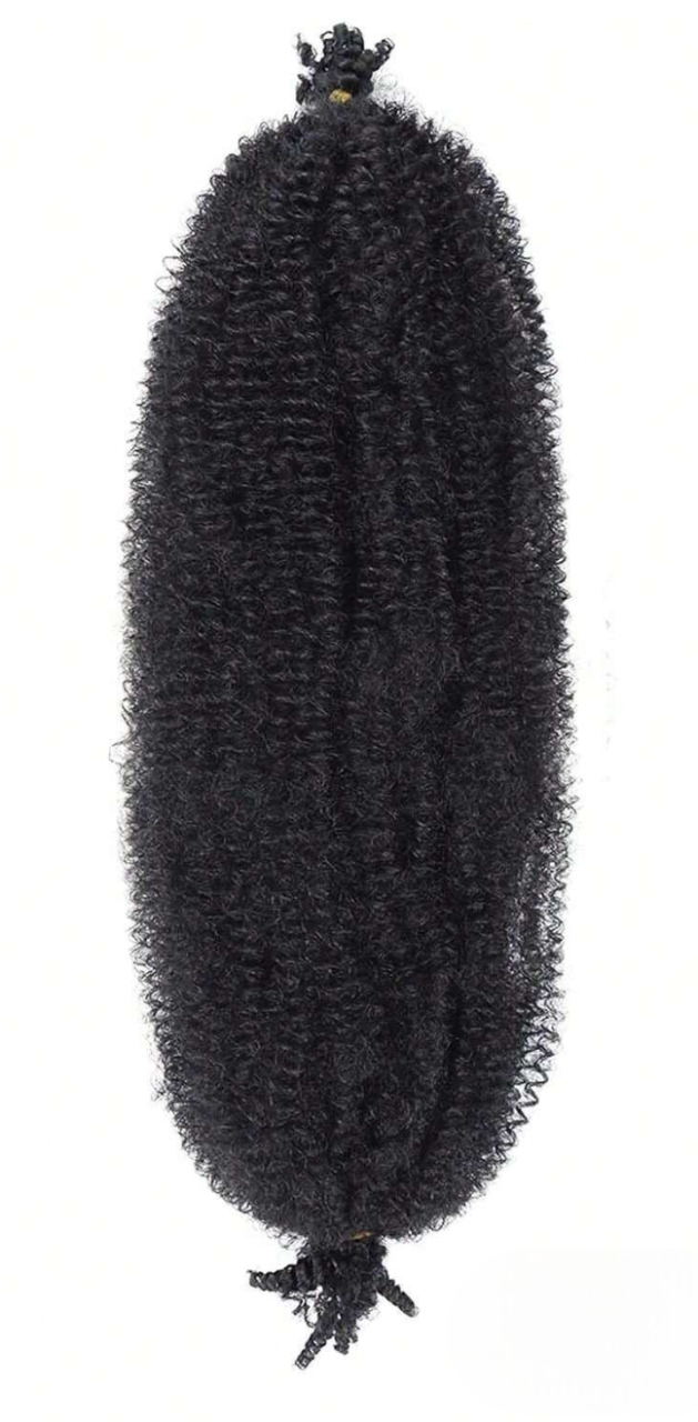 18-Inch Synthetic Afro Twist Crochet Braids (3-Pack)