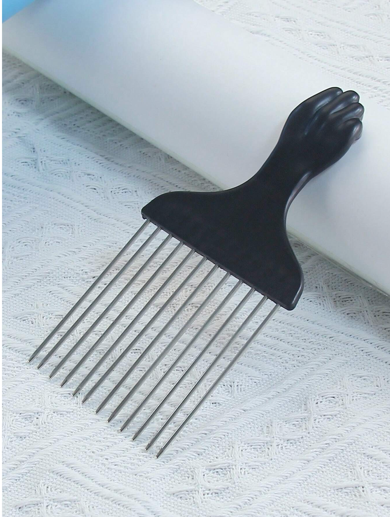 1PC Stainless Steel Detangling Hair Pick Comb