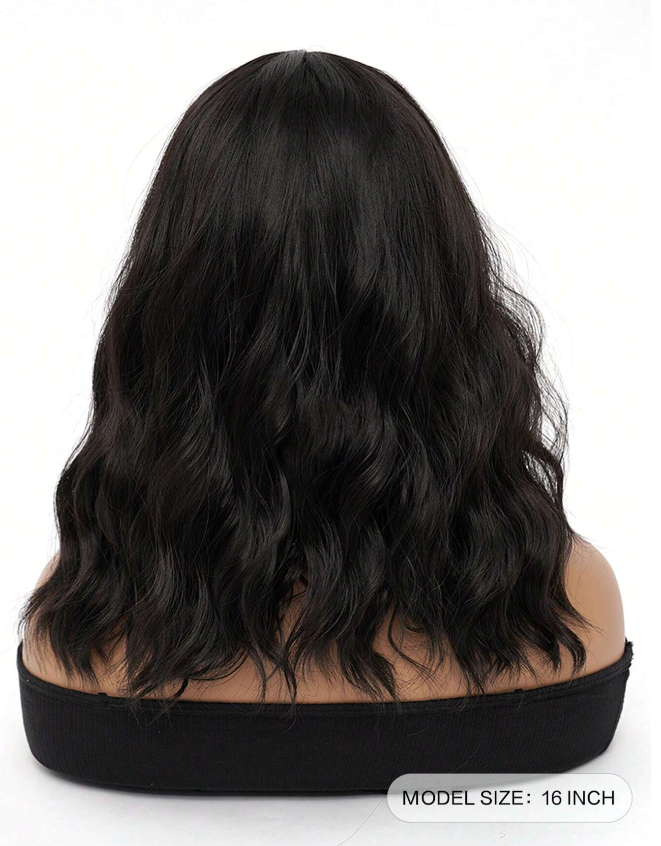 Natural Black 16" Bodywave Synthetic Wig