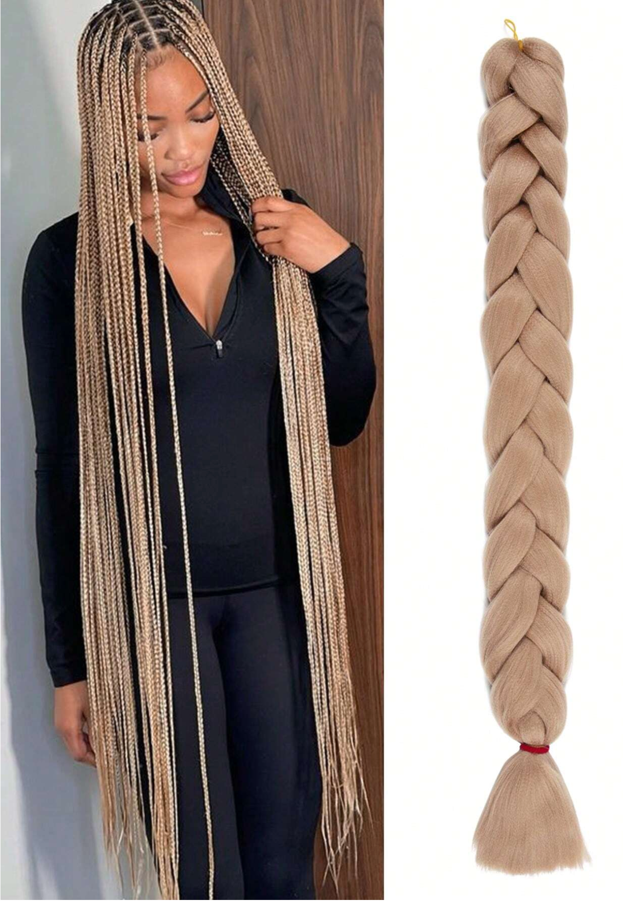 Pre-Stretched 40" Jumbo Braiding Hair-#27