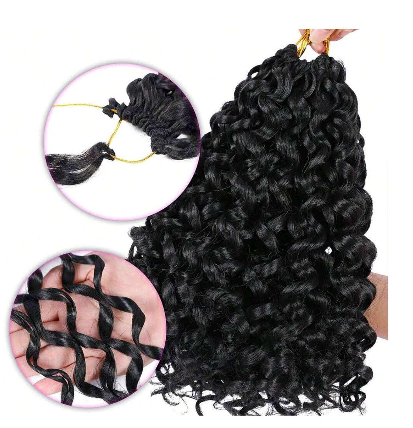 Voluminous Curly Crochet Extensions