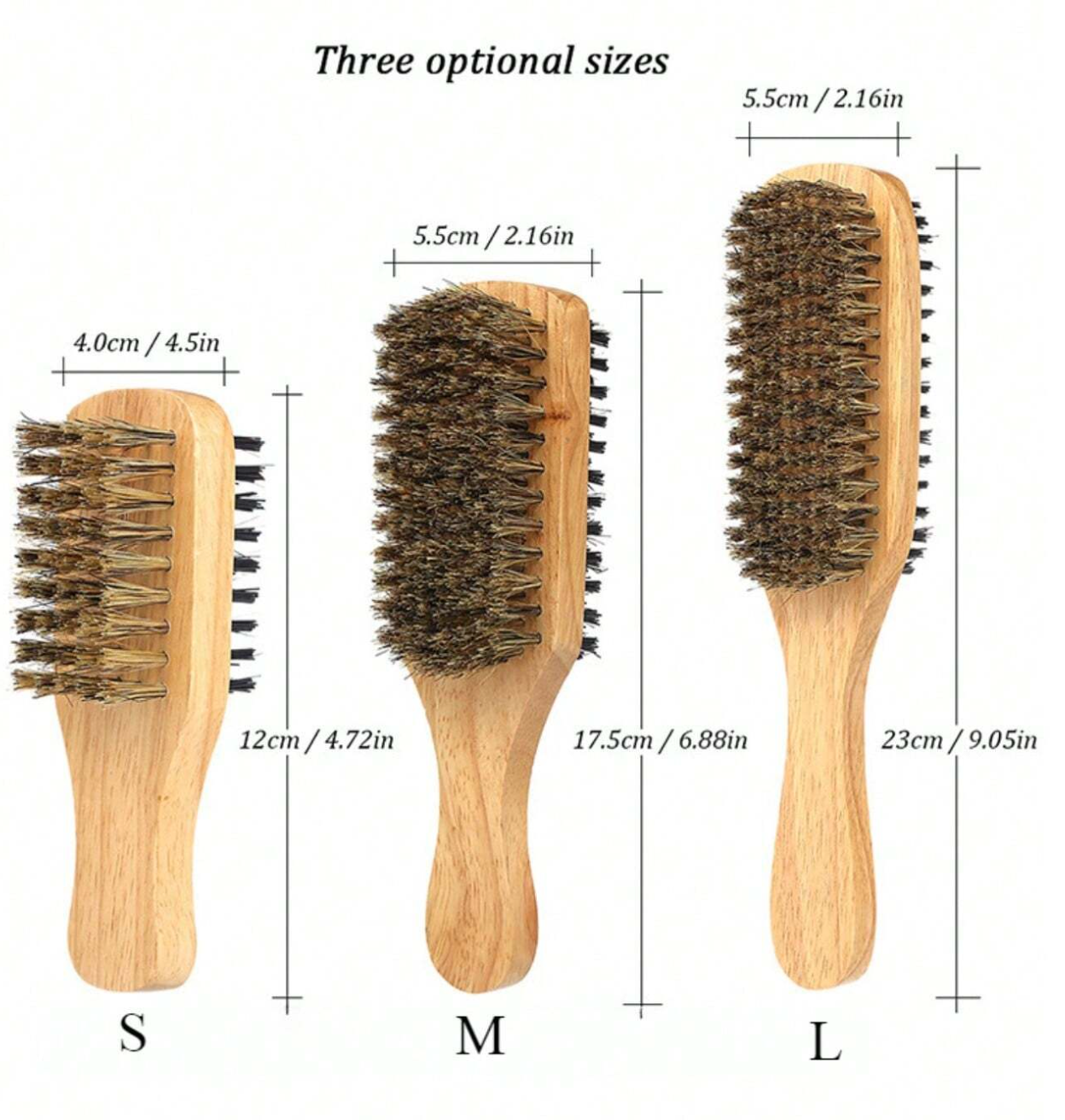 Beard & Mustache Shaping Brush for Men-3 Pack