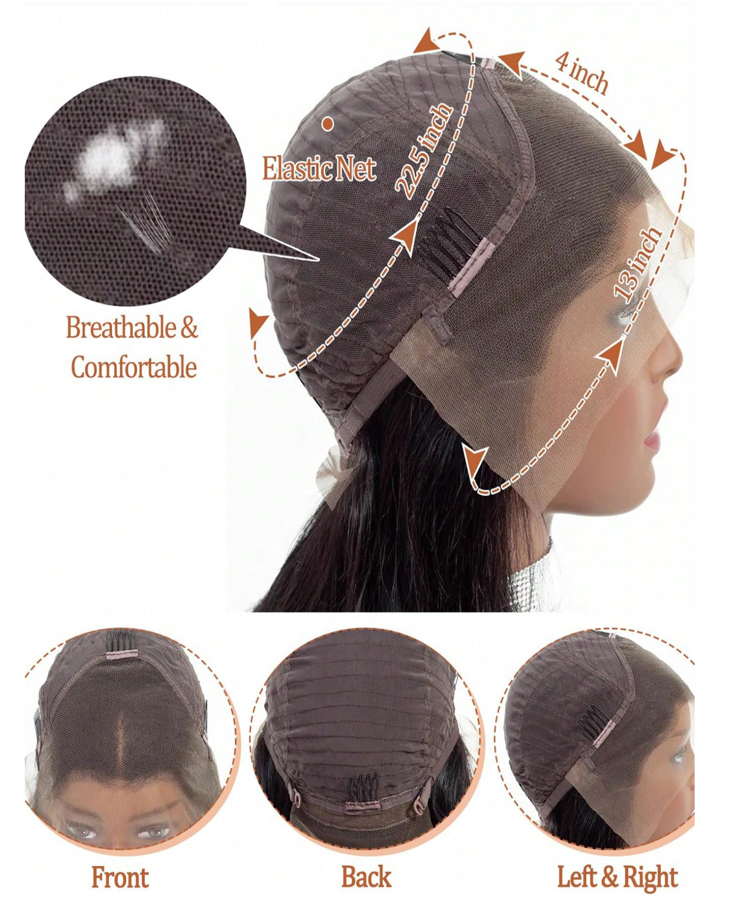 Natural Black Body Wave Human Hair Wig