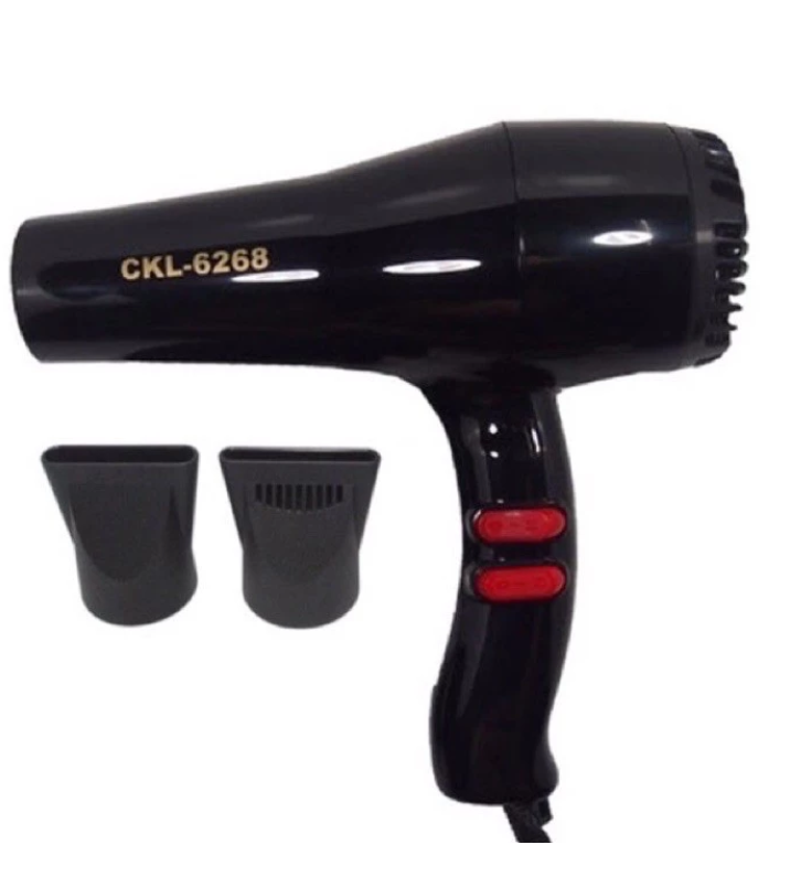 Black 1200w Adjustable Heat Hair Dryer