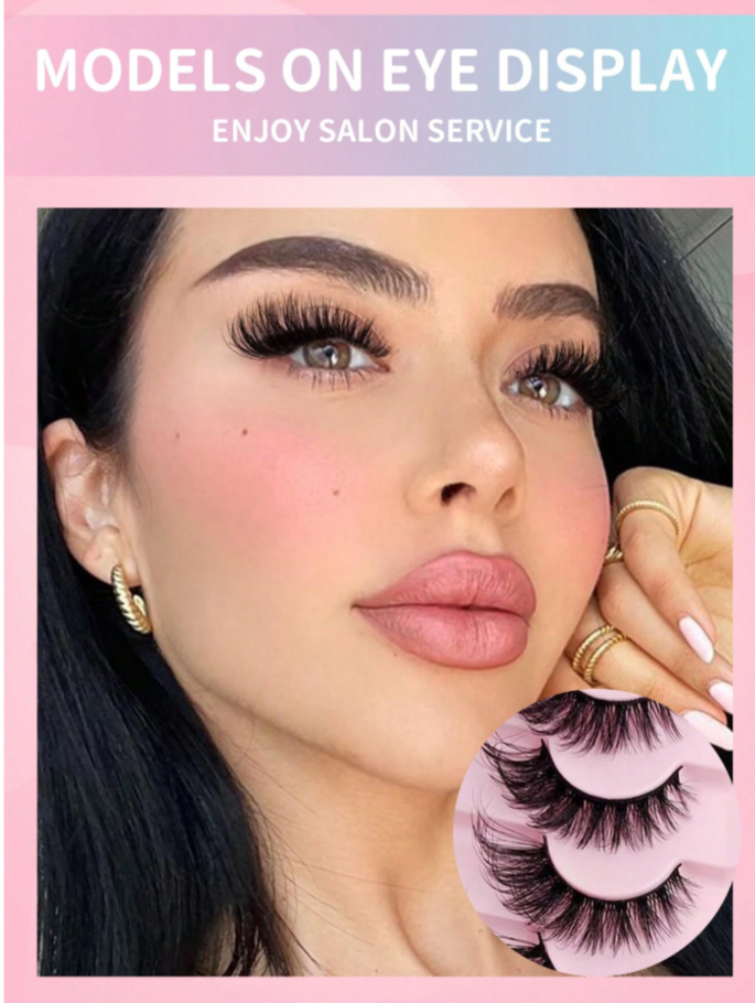 7pcs/Set Natural Thick & Fluffy Dramatic Eyelashes