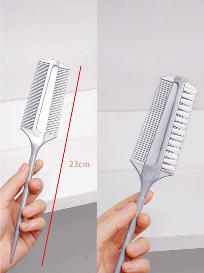 Silver Hair & Comb Brush