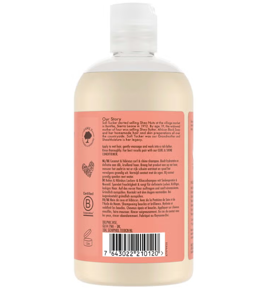 SheaMoisture Coconut & Hibiscus Curl & Shine Shampoo