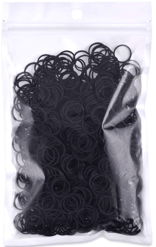 1000 Soft Mini Rubber Bands for Hair
