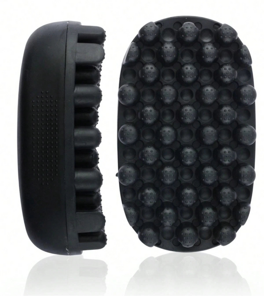 Black Rubber Curly Hair Brush