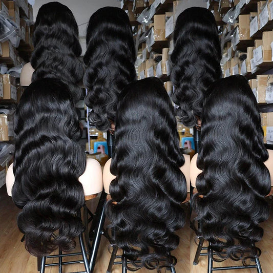 1b Body Wave Virgin Human Hair Full Frontal Wig