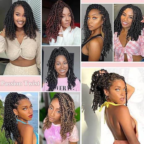 18" Passion Twist Crochet Hair (8 Pack)