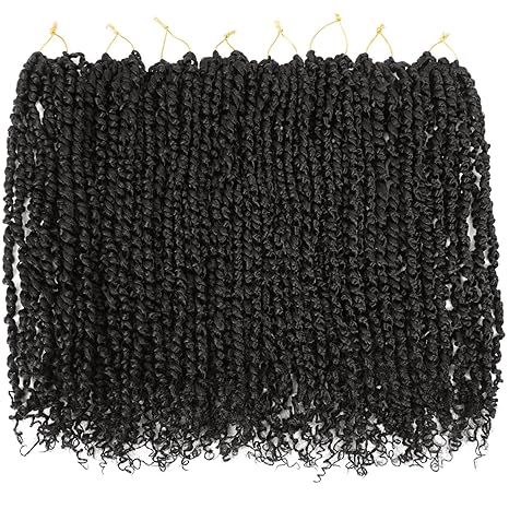 18" Passion Twist Crochet Hair (8 Pack)