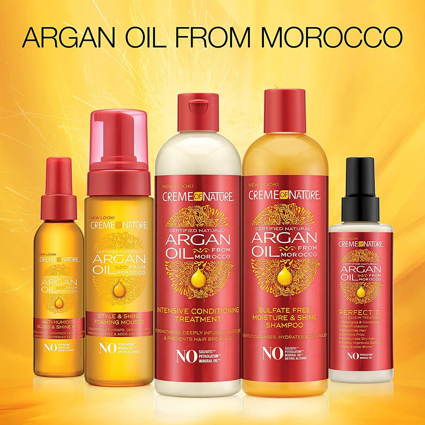 Creme Of Nature Argan Style & Shine Foaming Mousse - 207ml