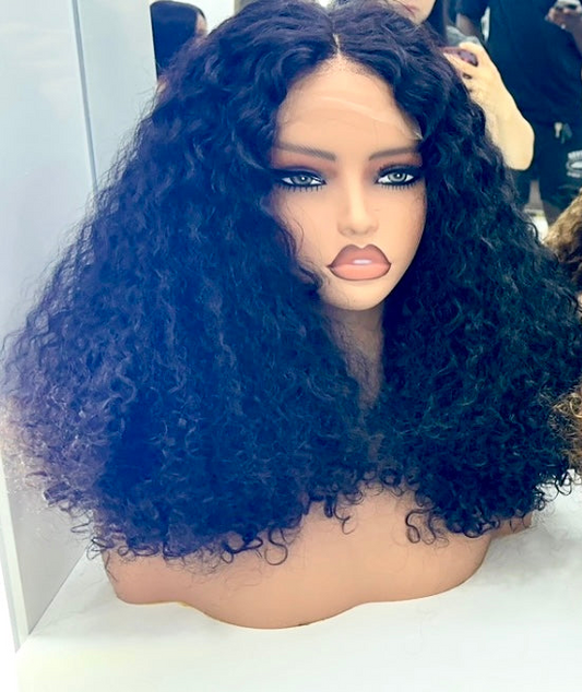 Curly Human Hair Lace Front Wig