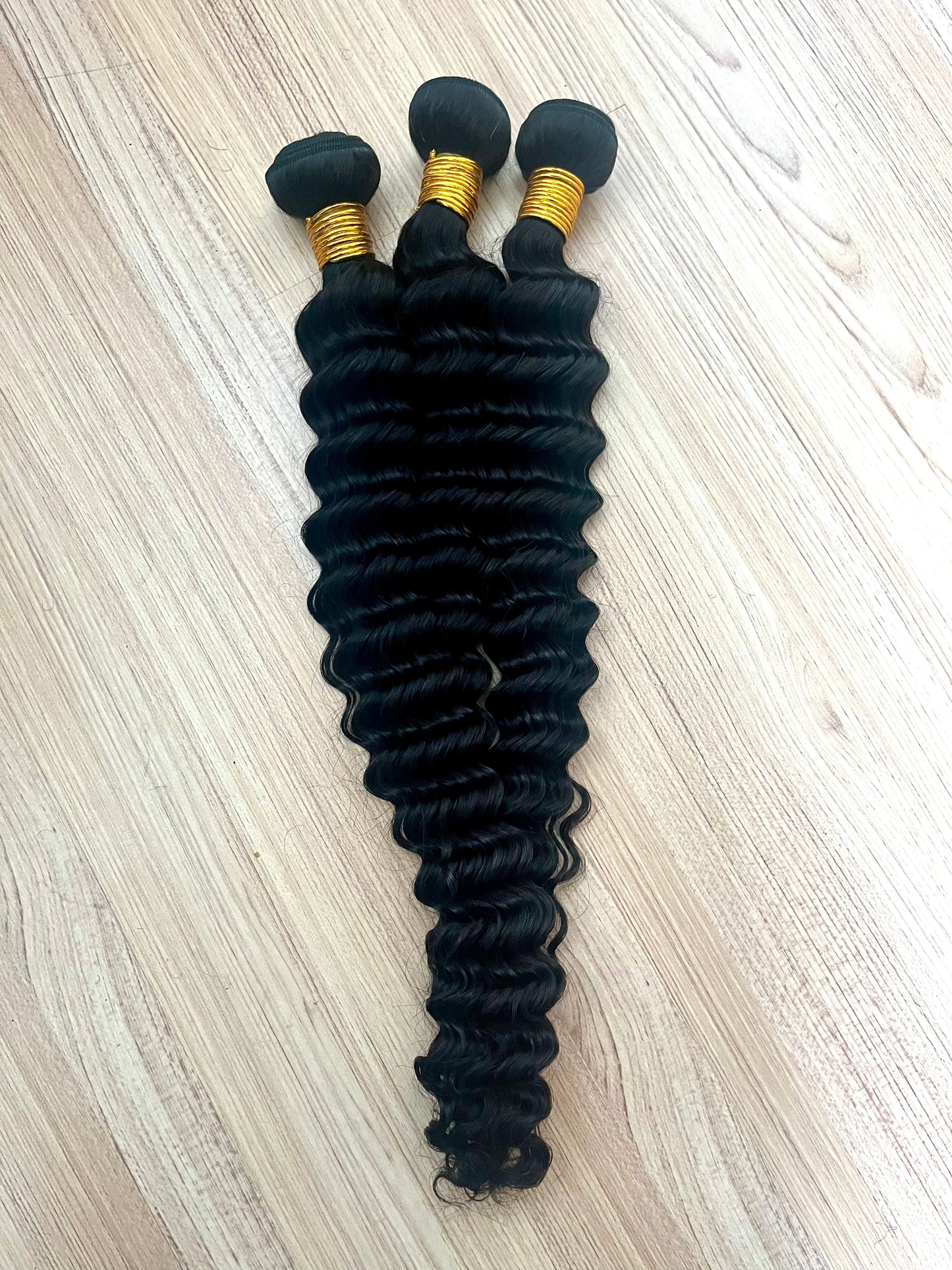 Deep Wave Human Hair (3) Bundle Set