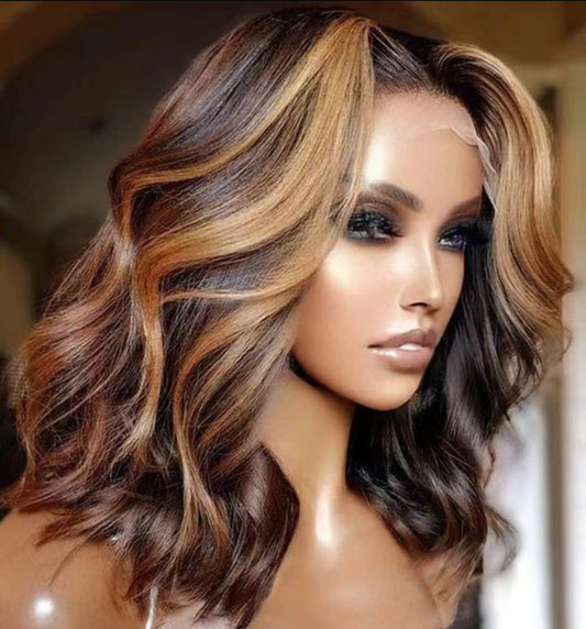 4/27 Human Hair Piano Lace Front Wig