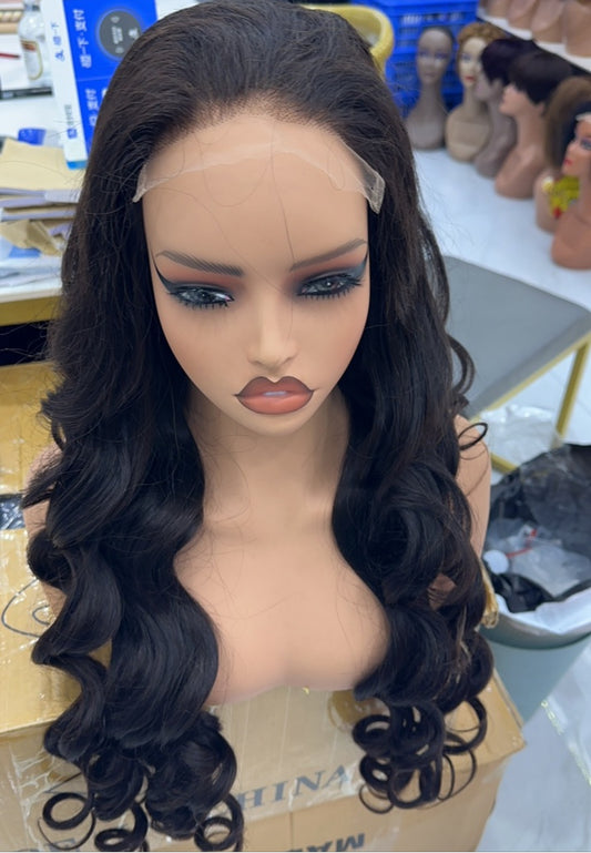 Natural Black Body Wave Human Hair Wig