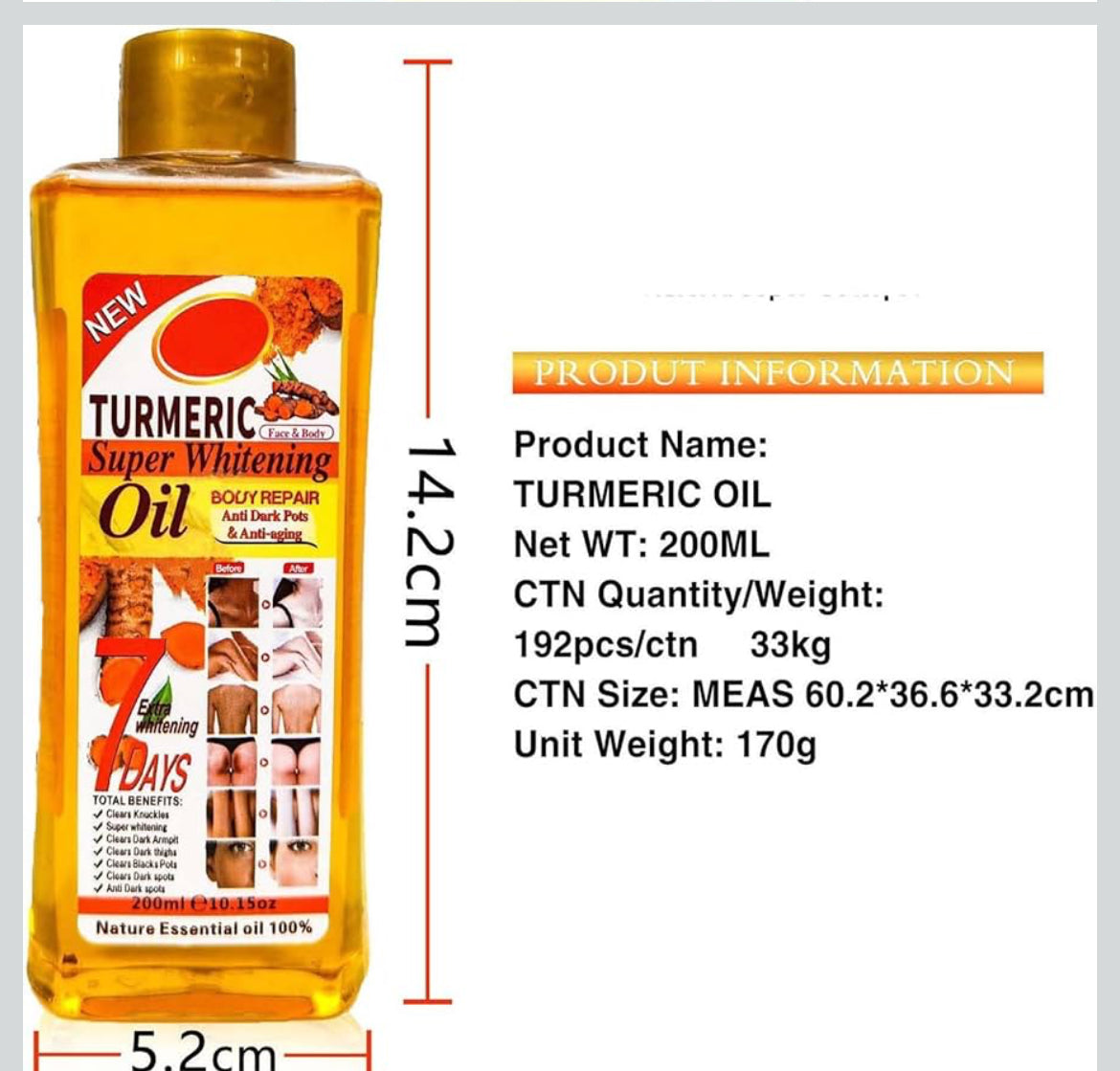 Tumeric Body Oil