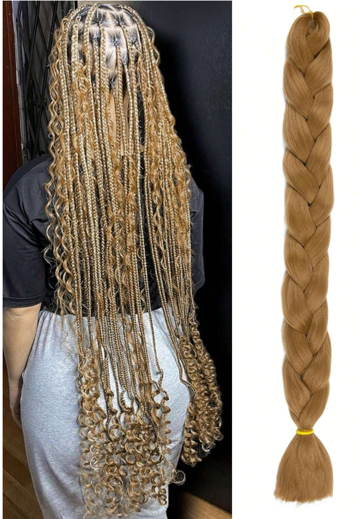 Brown Pre-Stretched 40" Jumbo Braiding Hair