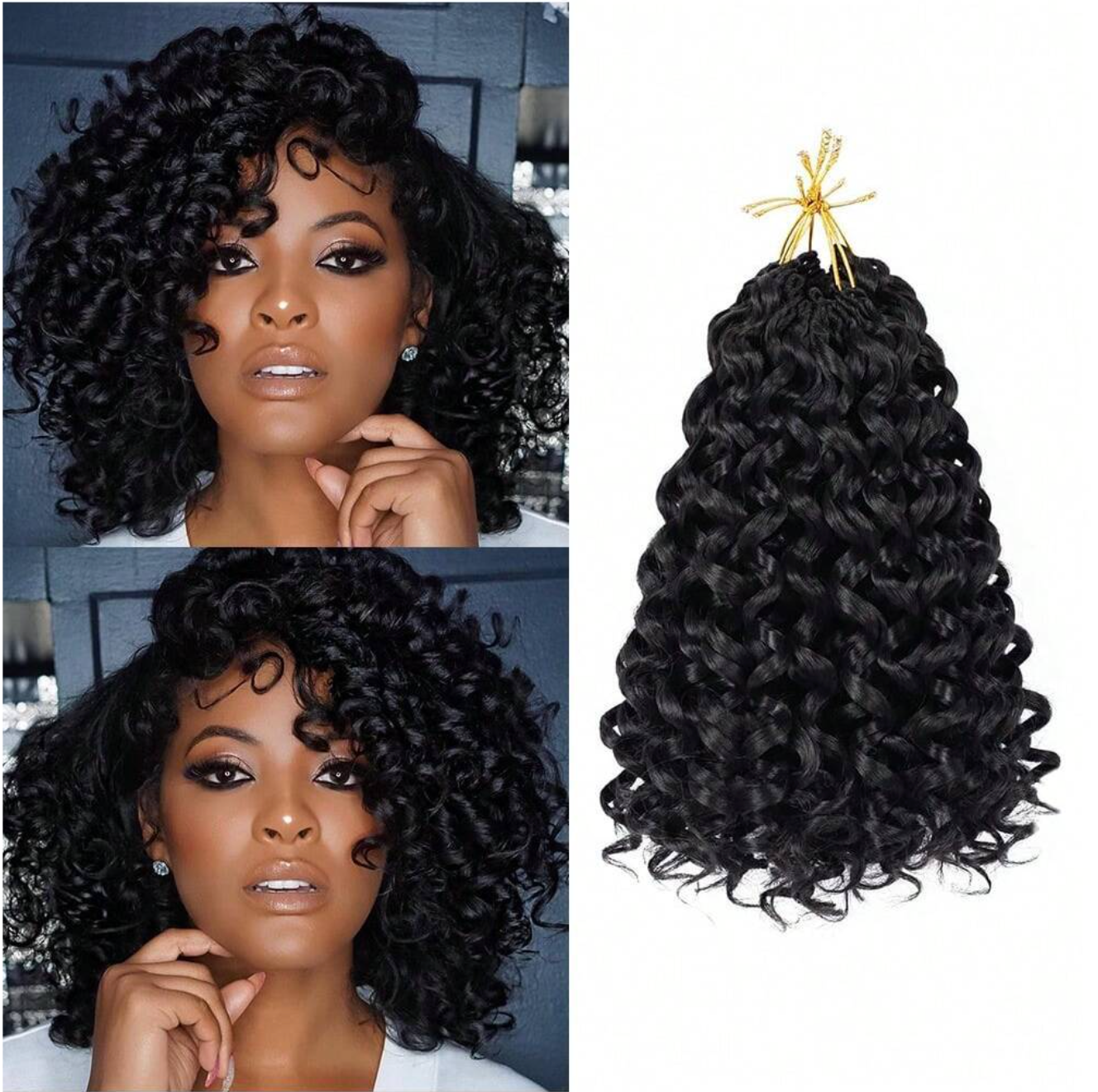 Voluminous Curly Crochet Extensions
