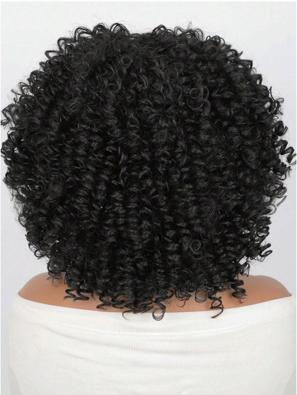 Black Curly 14" Synthetic Wig