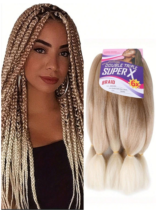 Ombre 27/613 24" Braiding Hair - 6 Pack