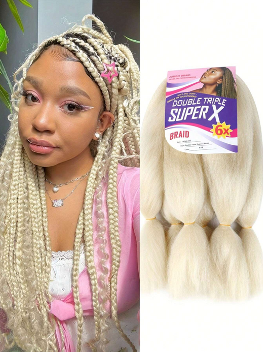 613 Blonde 24" Braiding Hair - 6 Pack