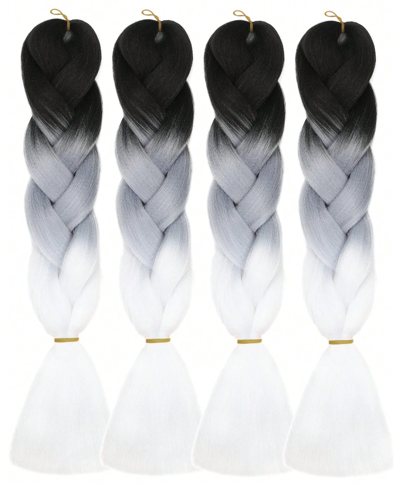 Grey 24" Ombre Braiding Hair (6 Pack)