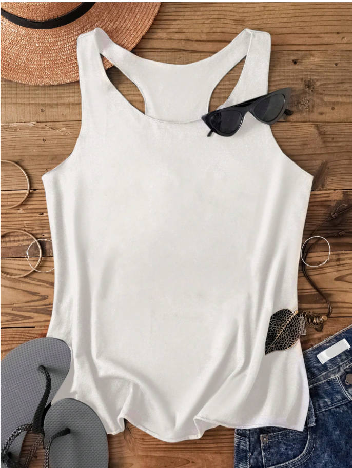 Summer Black Sleeveless Tank Top