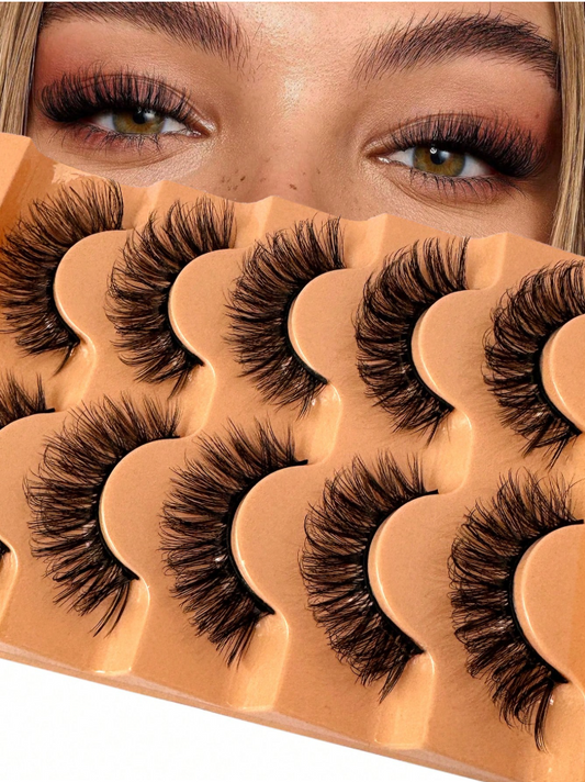 5 Pairs Artificial Mink 3D Lashes