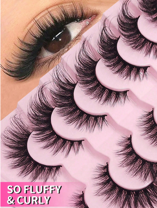 7pcs/Set Natural Thick & Fluffy Dramatic Eyelashes