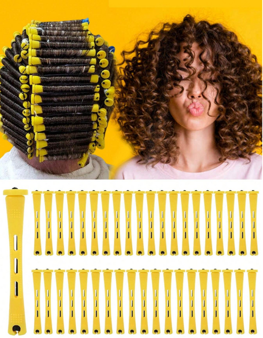 Yellow 40pcs Perm Rods Roller Set