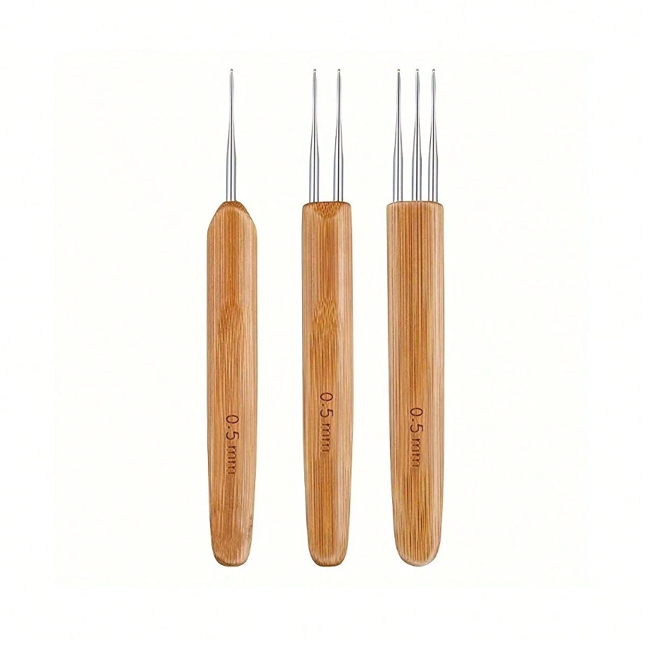 Locks Crochet Hooks Needle For Hair 3Pcs/Set