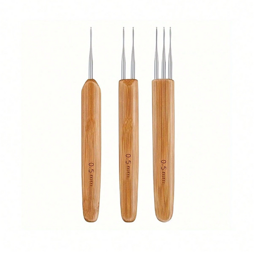 Locks Crochet Hooks Needle For Hair 3Pcs/Set