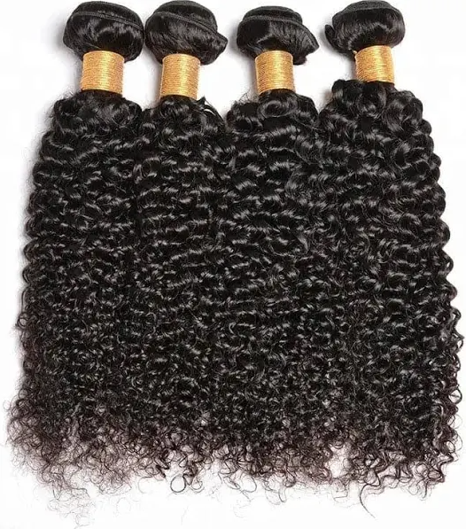 Afro Curly 16" Natural Black Human Hair Bundle