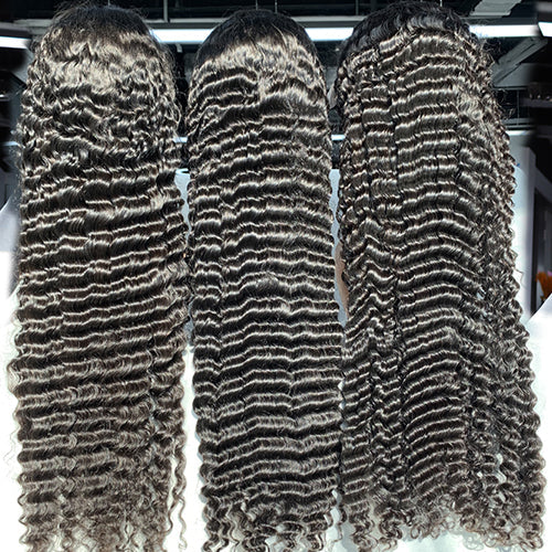 Deep Wave Virgin Human Hair Full Frontal Wig