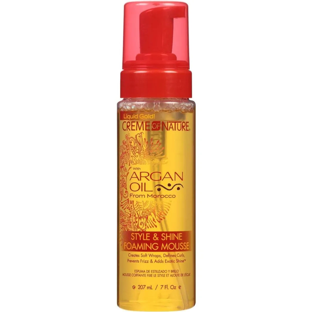 Creme Of Nature Argan Style & Shine Foaming Mousse - 207ml